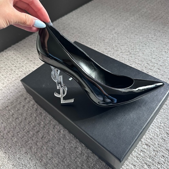 YSL Black Patent Leather Heels Opyum - Picture 6 of 8